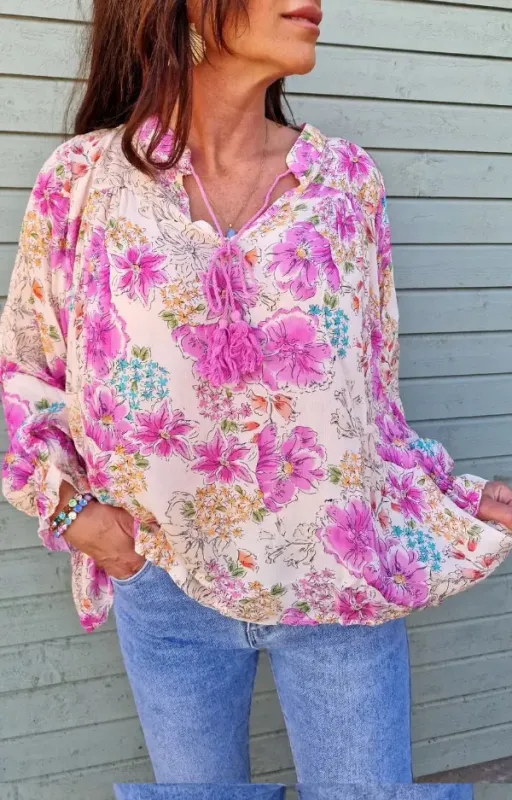 SUSANNE BLOUSE/ PINK